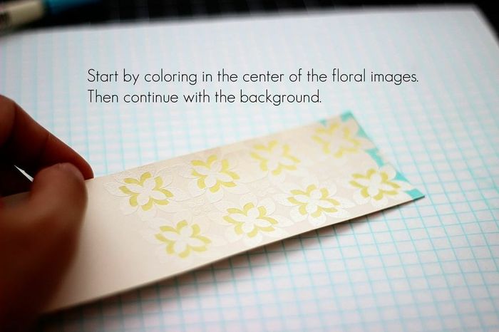 how to water color resist embossing