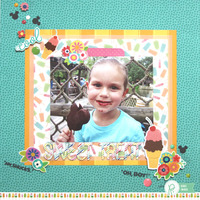 Disney Project Life Album - Sweet Treat layout with a Pocket Page *Pebbles* Disney Project Life Album - Sweet Treat layout with a Pocket Page *Pebbles*