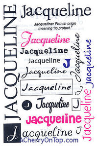 It Takes Two > you name it! Girls > Jacqueline Name ...