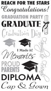 Graduation Phrases Rub-Ons