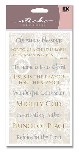 Christmas Phrases Sticko Stickers