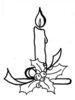 Christmas Candle Clear Stamp - KaiserCraft