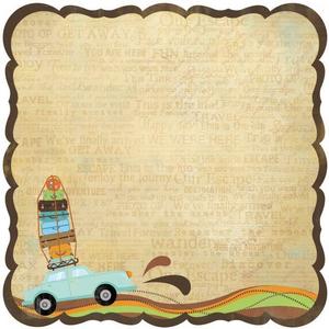 Vacation Getaway Die-cut Paper - Travel Forever By Best Creation