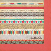 Stripes Paper - Off To School By Fancy Pants Designs