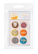 Amy Tangerine Buttons By American Crafts