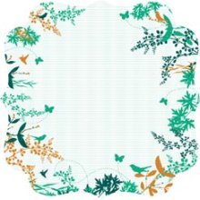 Floral Bracket Die-cut Paper - Hummingbird By Kaiser Craft