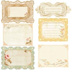 Journaling Notecards - Songbird Collection - Prima