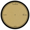 Black & Kraft Stamped Modern Clock Paper - Canvas Corp