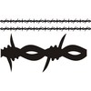 Barbed Wire Border Black 2 Pack - Laser Cut Chipboard - Leaky Shed Studio