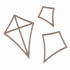 Summer Kites Set Of Three Laser Cut Chipboard - Leaky Shed Studio