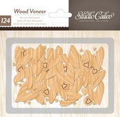 Tiny Wood Veneer Die Cut Hearts - Printshop - Studio Calico