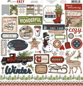 Warm & Cozy Sticker Sheet - Carta Bella