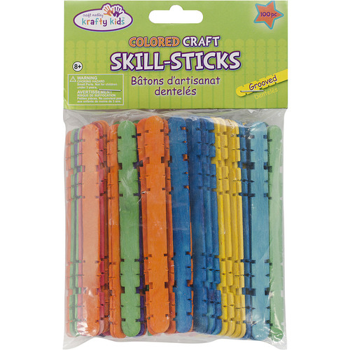 Extra Jumbo Craft Sticks-Colored 7.875/" 24//Pkg