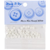 Micro Mini Rounds White - Dress It Up Embellishments