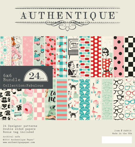 Fabulous 6 x 6 Paper Pad - Authentique