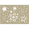 Merry Stars Assortment - Couture Creations Be Merry Stencil 4"X6"