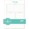 Day 2 Day Planner 129 Page Insert 6"X8.5"