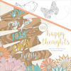 Happy Thoughts - KaiserColour Perfect Bound Coloring Book 9.75"X9.75"