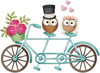 Tandem Bike 3.1"X2.2" - CottageCutz Dies