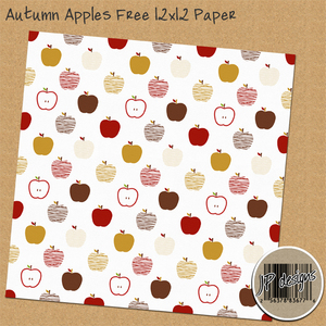 Autumn Apples Paper Freebie