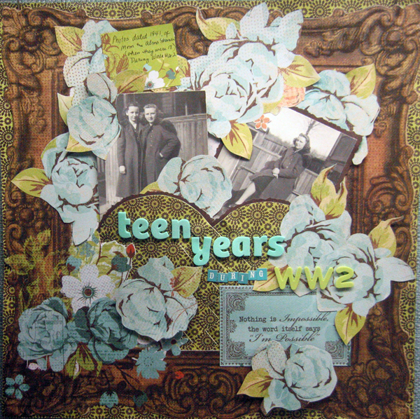 teen years layout acherryontop