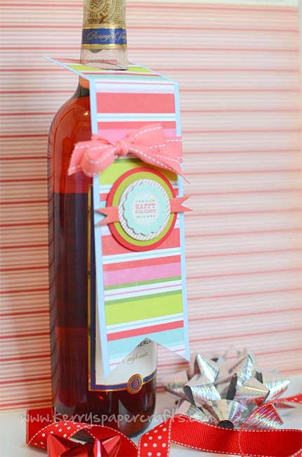 how to make a gift tag for a wine bottle