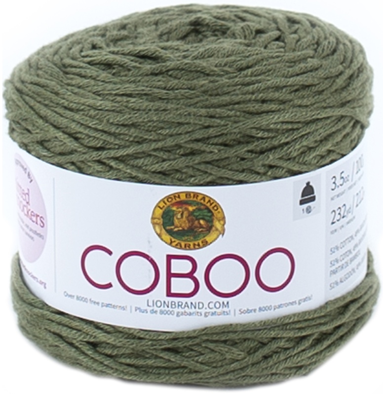 Image of Olive - Lion Brand Coboo Yarn