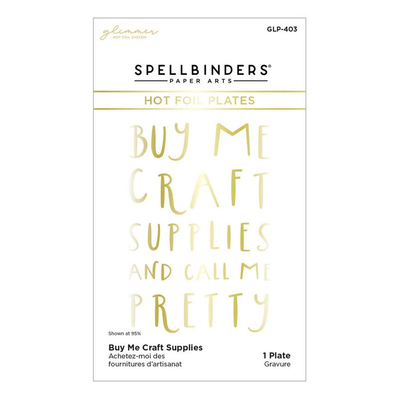 Image of Buy Me Craft Supplies Glimmer Hot Foil Plate - Spellbinders