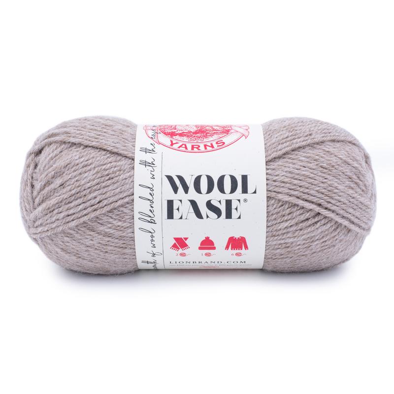 Image of Oatmeal - Lion Brand Wool-Ease Yarn