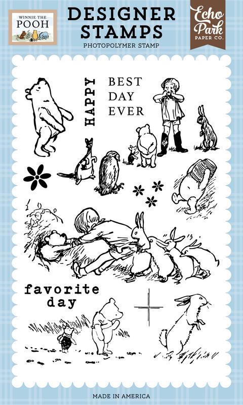 Image of Favorite Day With Pooh Stamp Set - Winnie The Pooh - Echo Park