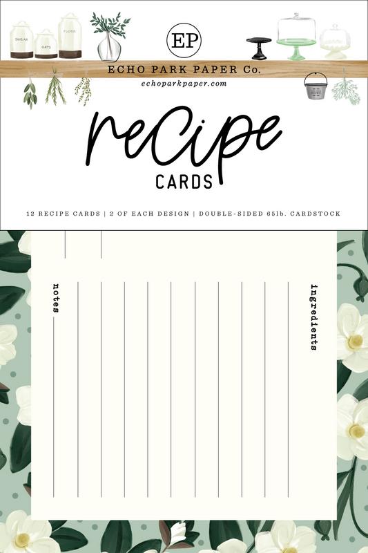 Image of Home Again Recipe Cards - Recipe Cards - Echo Park