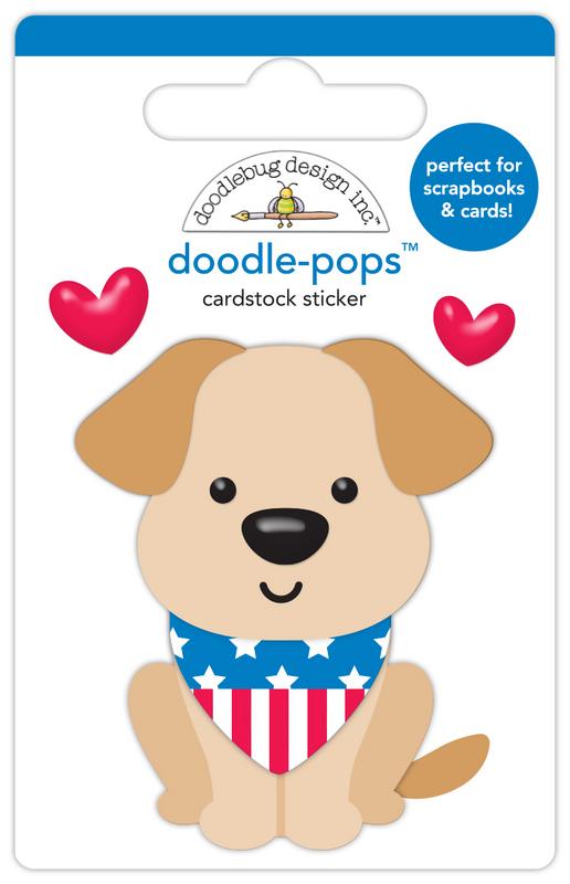Image of Patriotic Puppy Doodle-pops - Hometown USA - Doodlebug