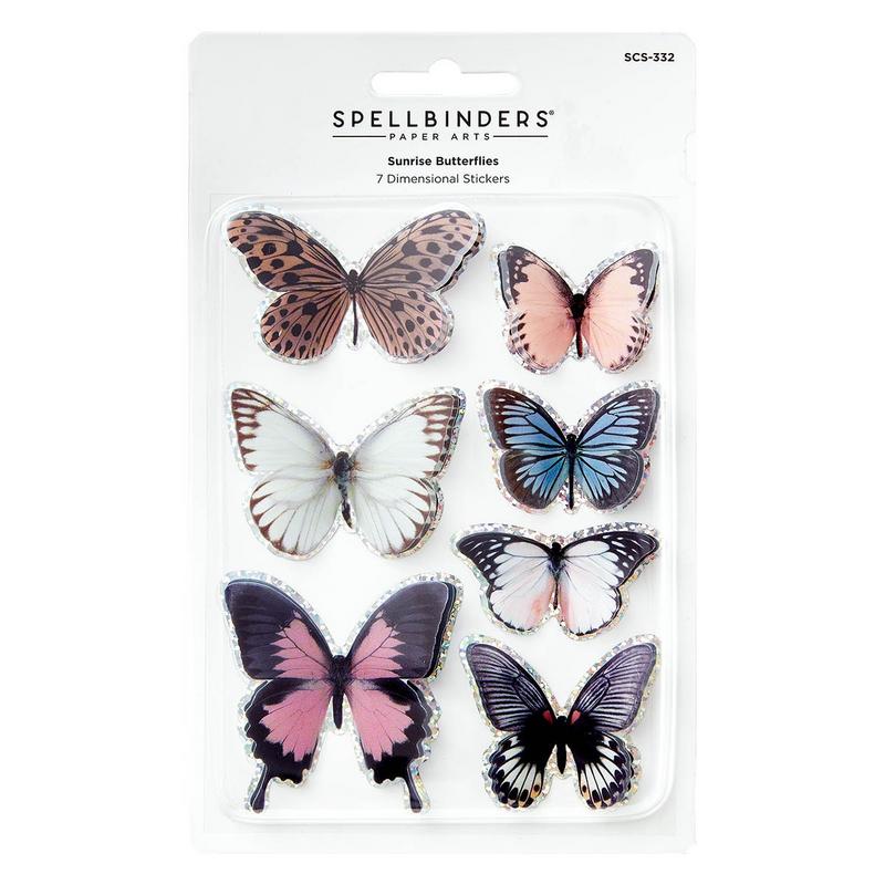 Image of Sunrise Butterflies - Spellbinders Timeless Stickers