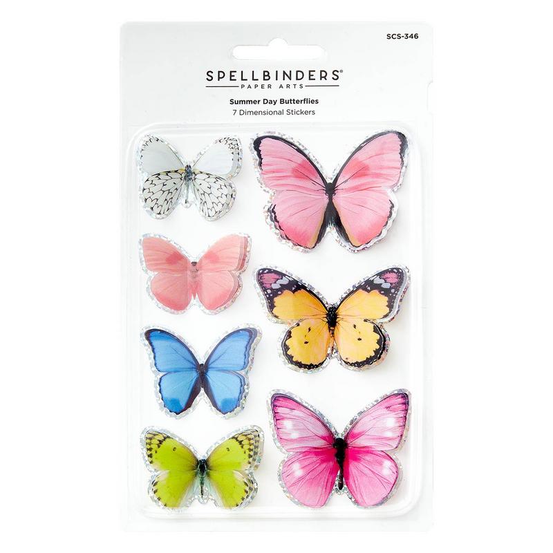 Image of Summer Day Butterflies - Spellbinders Timeless Stickers
