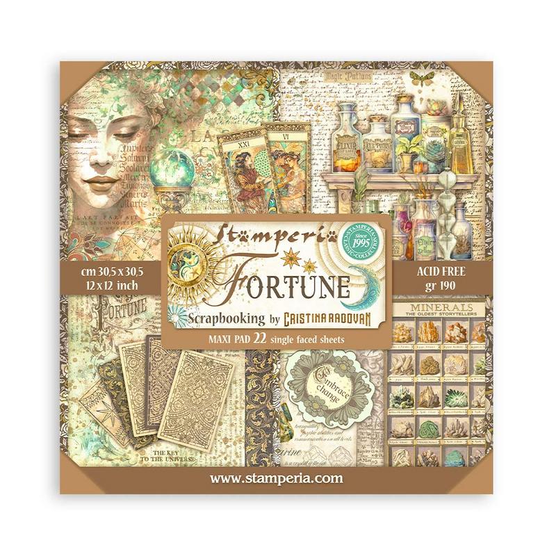 Image of Fortune 12x12 Single Face Paper Pad - Stamperia