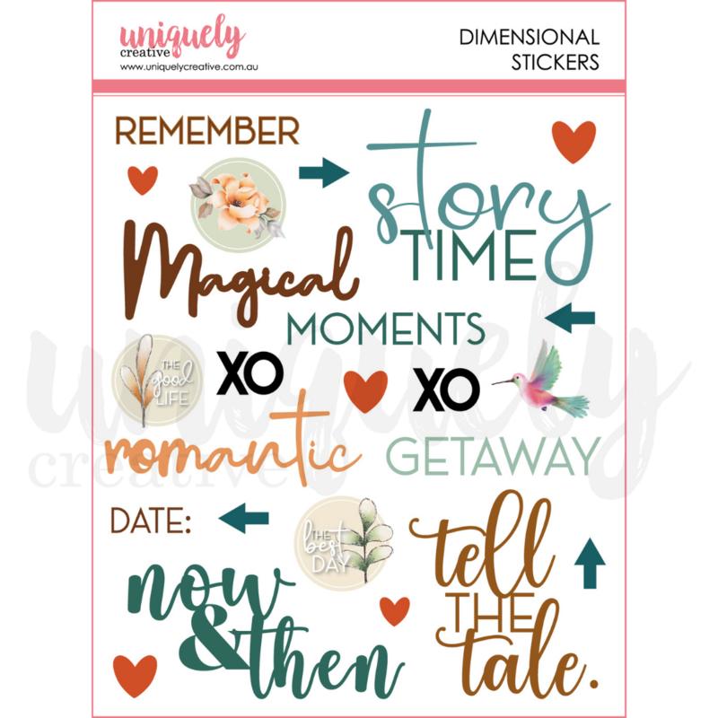 Image of Enchanted Forest Dimensional Stickers - Uniquely Creative