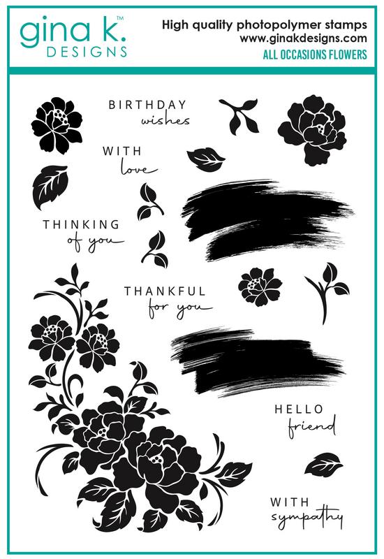 Image of All Occasion Flowers Stamp Set - Gina K Designs