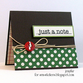 Just A Note Mini Card