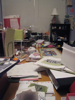 My recently rearranged scrapbook room