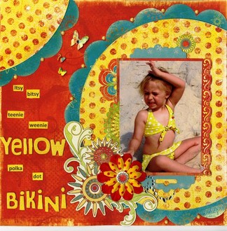 Yellow Polka dot Bikini