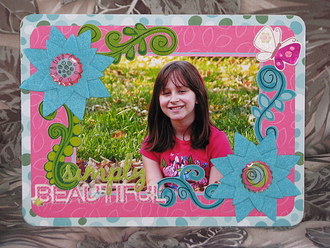 Simply Beautiful altered frame