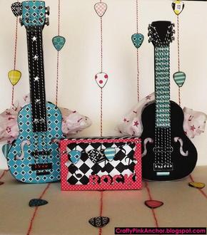 Rockin' Guitar Gift Bags and Card