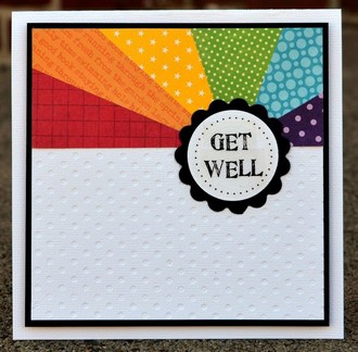 get well rainbow card