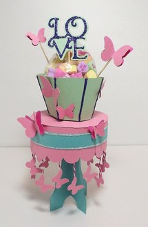 Butterfly Love Cupcake Stand and Wrapper