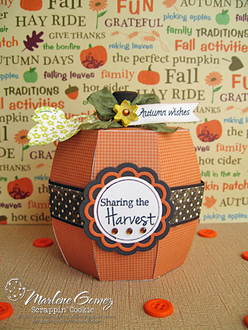 Sharing the Harvest - 3D Pumpkin Box