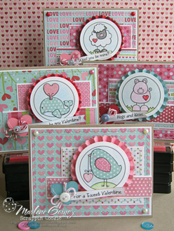 Whimsie Doodles Valentine Card Set