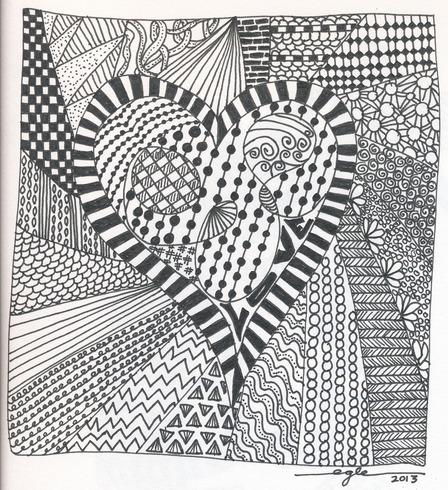 Zentangle - Heart : Gallery : A Cherry On Top