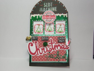 Casino themed Christmas Card