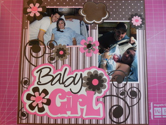 Baby's First Year Album - Baby Girl Page