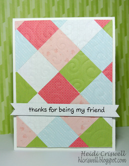 Quilted card